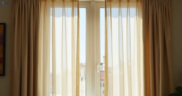 Dull dusty drapes in st-helena-vic before professional cleaning